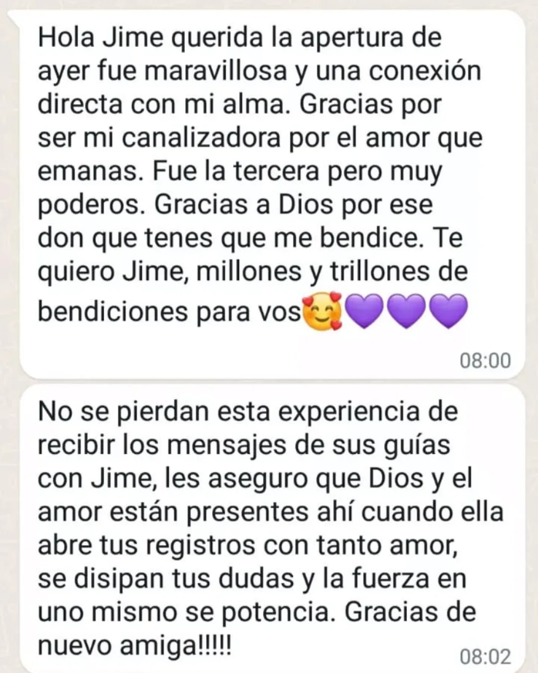 Testimonio Sesión Personalizada